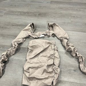 prettylittlething size 0 color:Nude